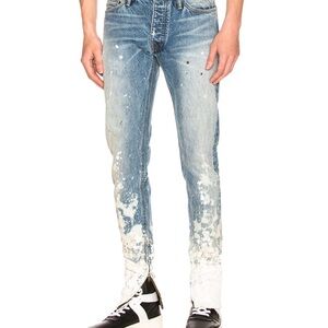 Fear of God Light Blue Paint-Splatter Jeans